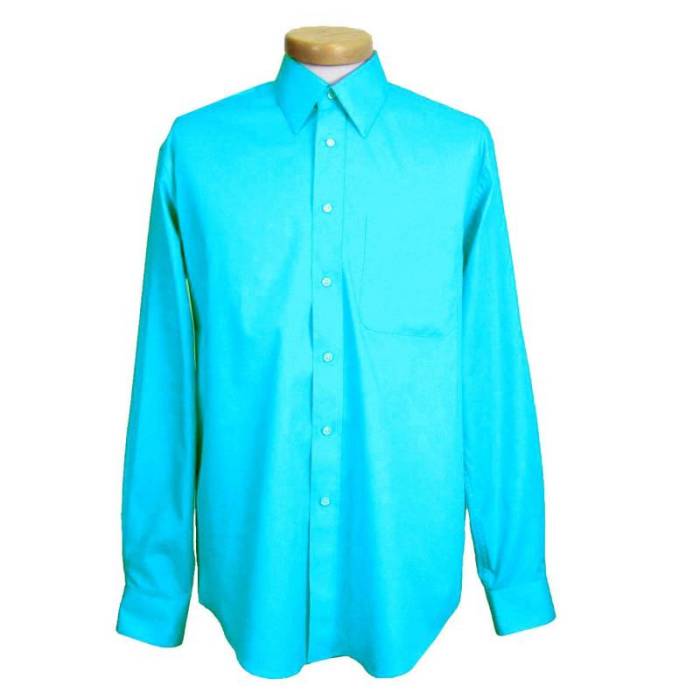 Aqua blue dress shirt mens