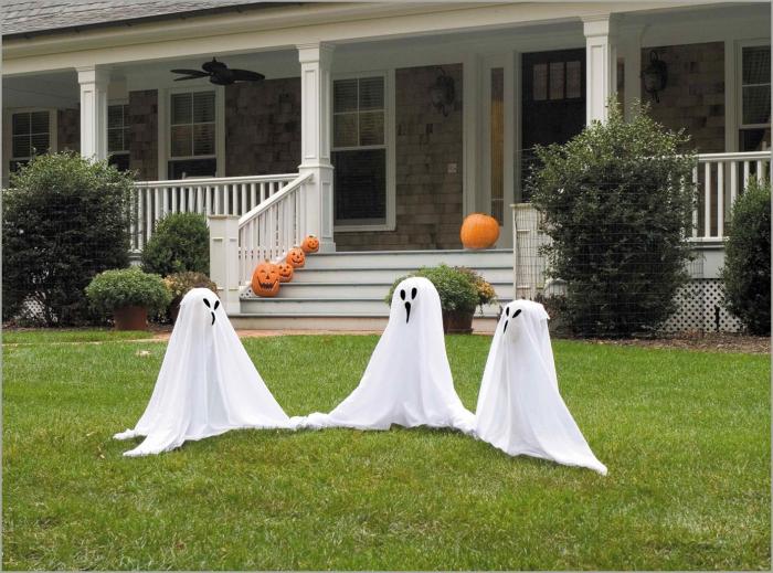 How to make ghost yard decoration