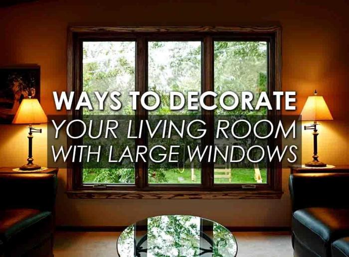 How to decorate a room with high windows