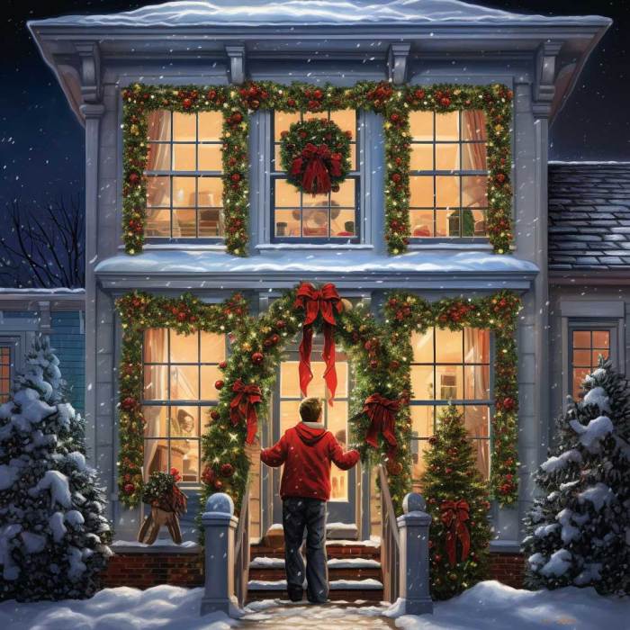 How to decorate exterior windows for christmas