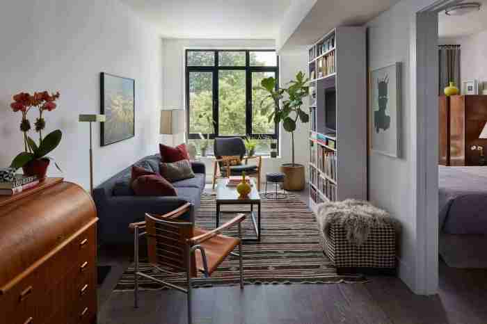 How to decorate a small narrow living room